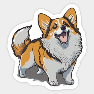 Corgi Portrait Sticker